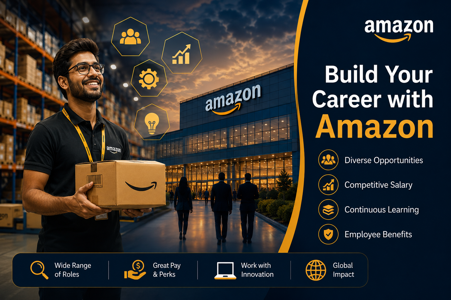 Jobs in Amazon – Careers, Salaries, Eligibility & Application Guide